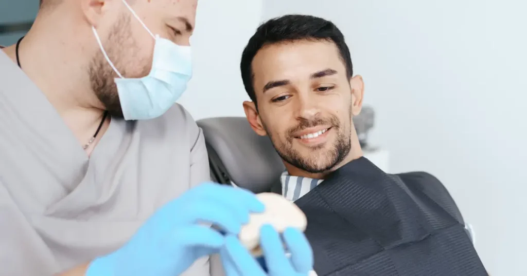 Dental crown procedure and consultation at SpringLake Dental in Woodland CA 95776