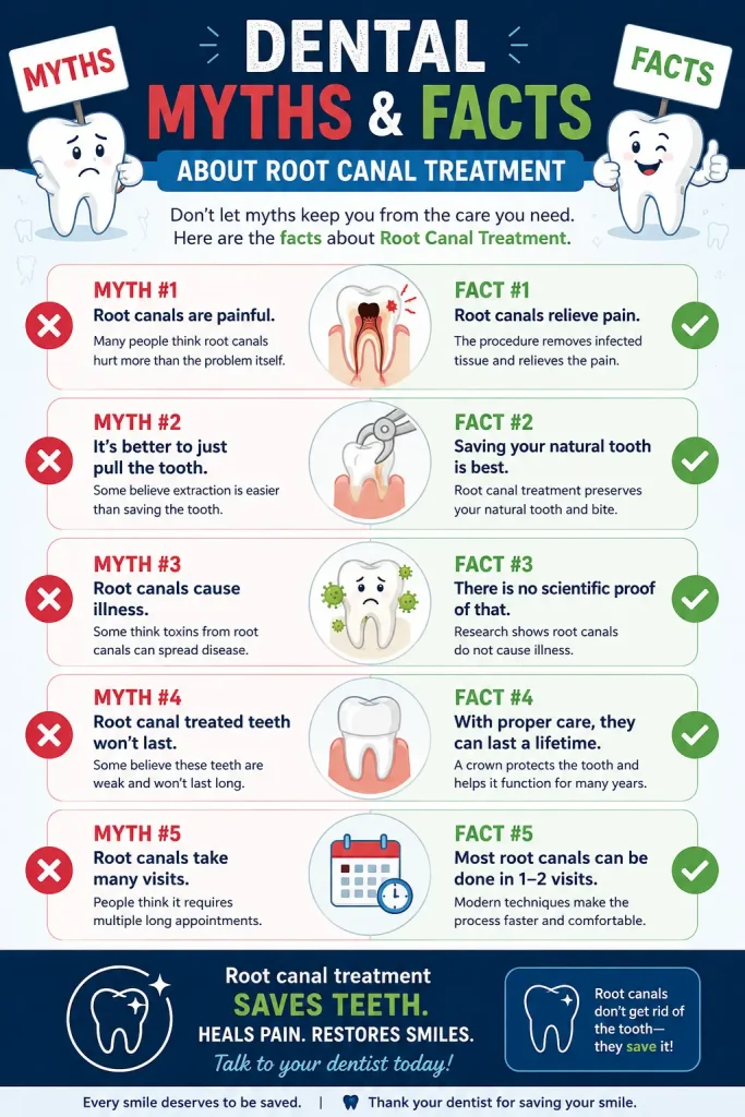 Root canal myths versus facts — SpringLake Dental Woodland CA debunks common misconceptions